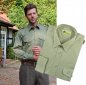 Preview: Jagdhemd Freizeithemd Hemd + Schulterklappen Garbardin schilf von SKOGEN